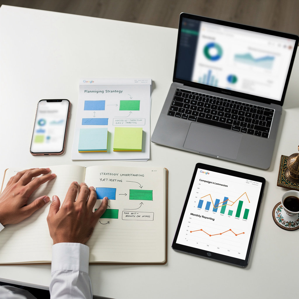 نتت - عملية إدارة حملات Google Ads المتخصصة في السعودية
